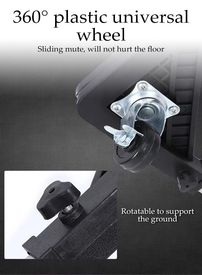 Fridge Machine Base, Washing Machine Base Stand with 4 Lockable Wheels,Multi-Functional Adjustable Dryer Pedestal for Furniture and Mini Appliance - Image 4